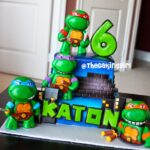 ninja turtles cake kids birthday party