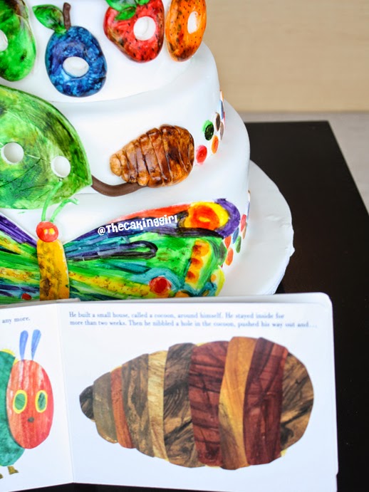 the very hungry caterpillar cake cocoon