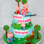 best peppa pig and family birthday cake