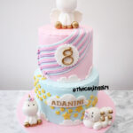 unicorn birthday fondant cake