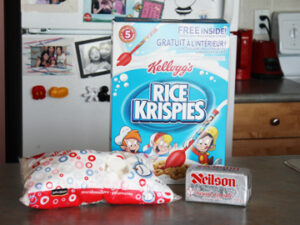 how to make rice krispie treat for cake