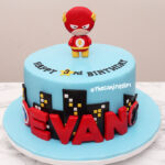 flash fondant birthday cake