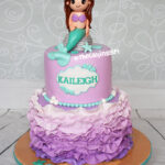 little mermaid birthday cake