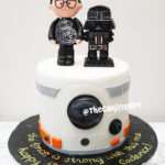 star wars fondant birthday cake for kids