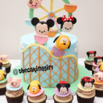 tsumtsum fondant birthday cake